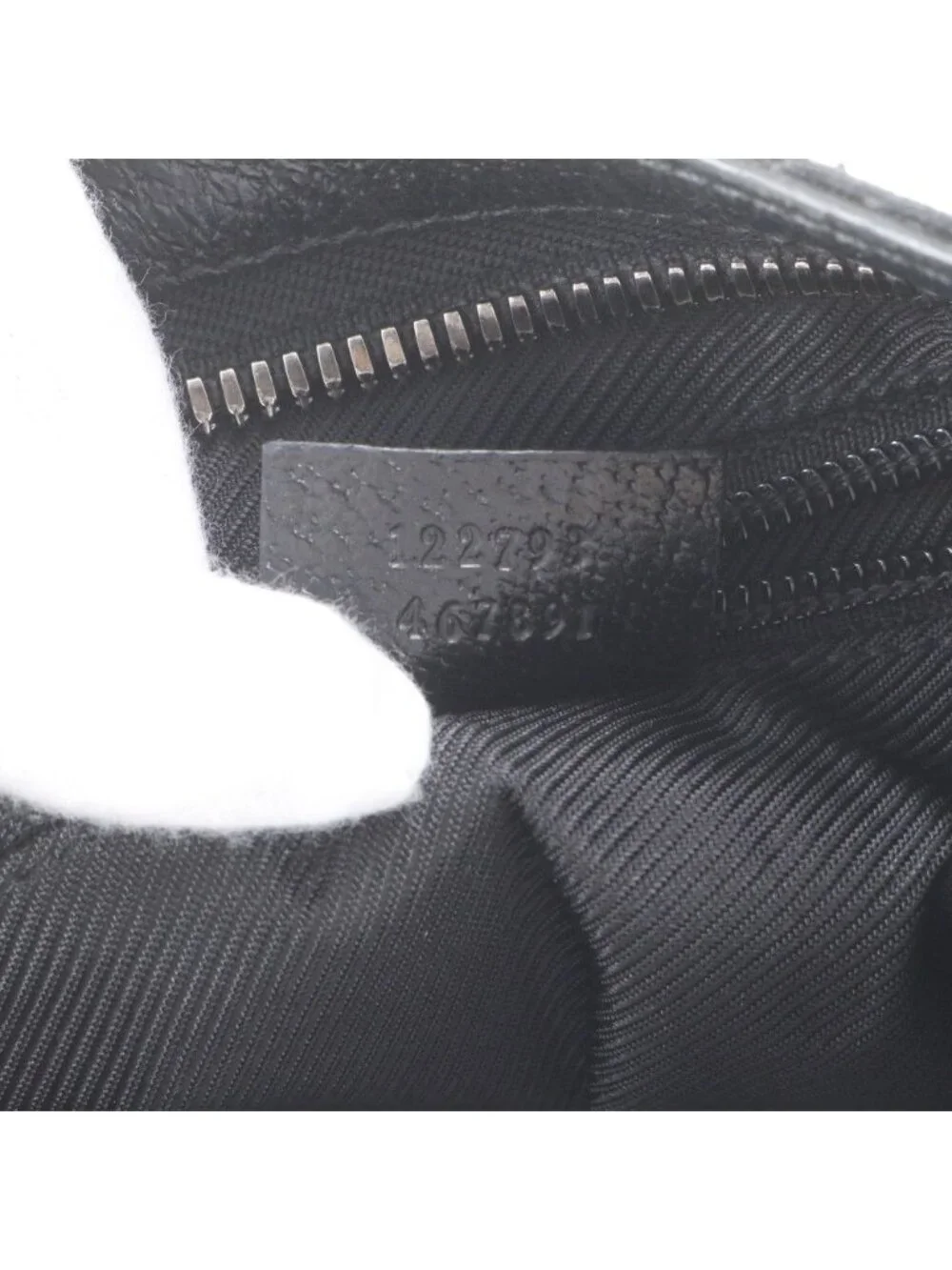 Gucci GG Canvas Leather Shoulder Bag Crossbody Hand Tote Black